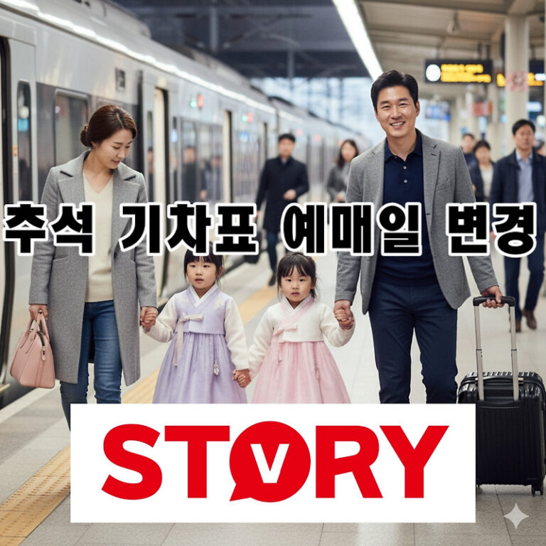 2025 추석 기차표 예매, KTX&middot;SRT 일정 변경 및 성공 꿀팁 총정리!