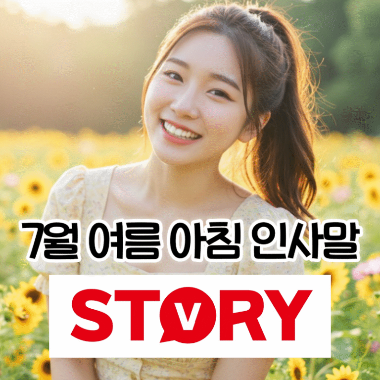 7월 여름 아침, 마음을 여는 안부 인사말 문구 80가지 모음으로 하루를 시작하세요