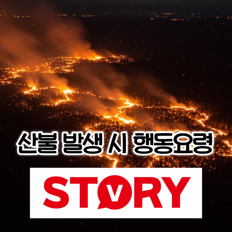 생명을 지키는 필수 정보, 산불 발생 시 꼭 알아야 할 기본 행동요령 5가지  & 산불비상용품 (산불 예방행동요령)