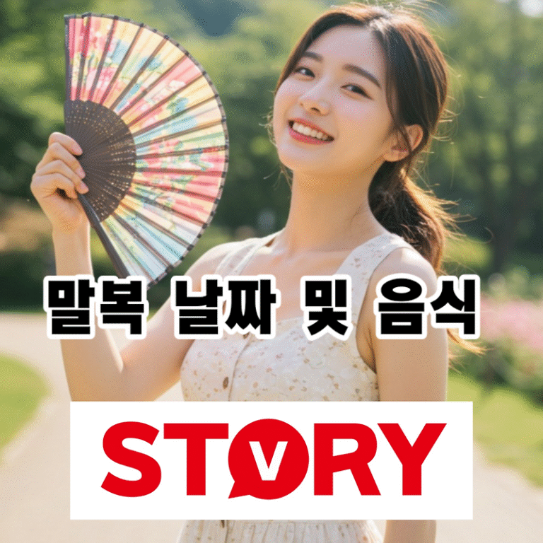 2025년 말복 날짜 및 꼭 알아야 할 대표 음식 특징 5가지