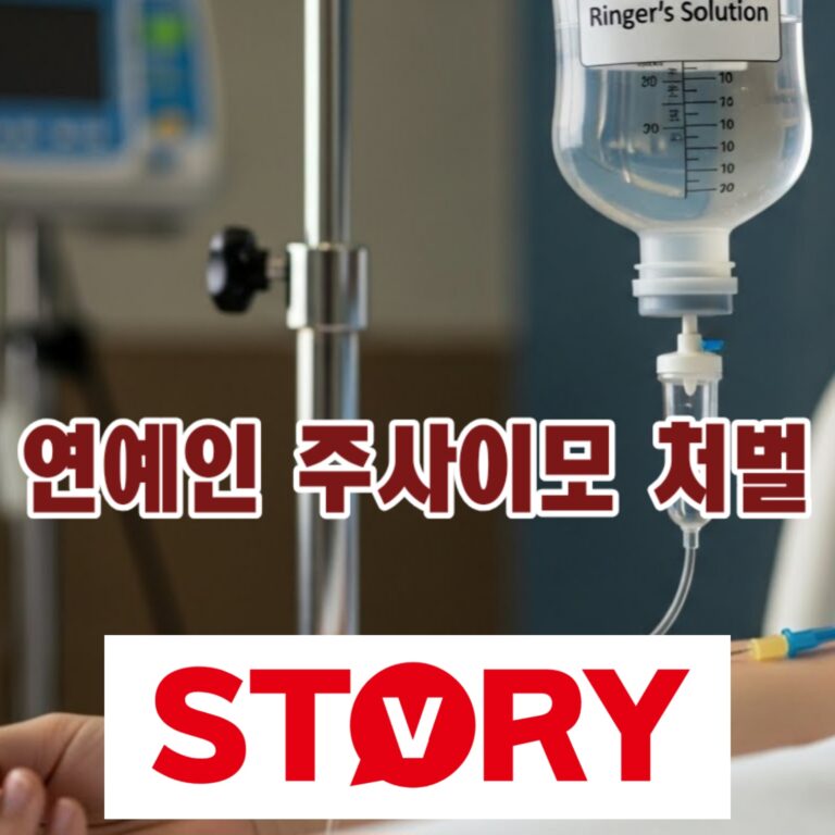 연예인 ‘주사이모’ 논란 및 처벌: 무면허 의료행위 법적 쟁점 총정리