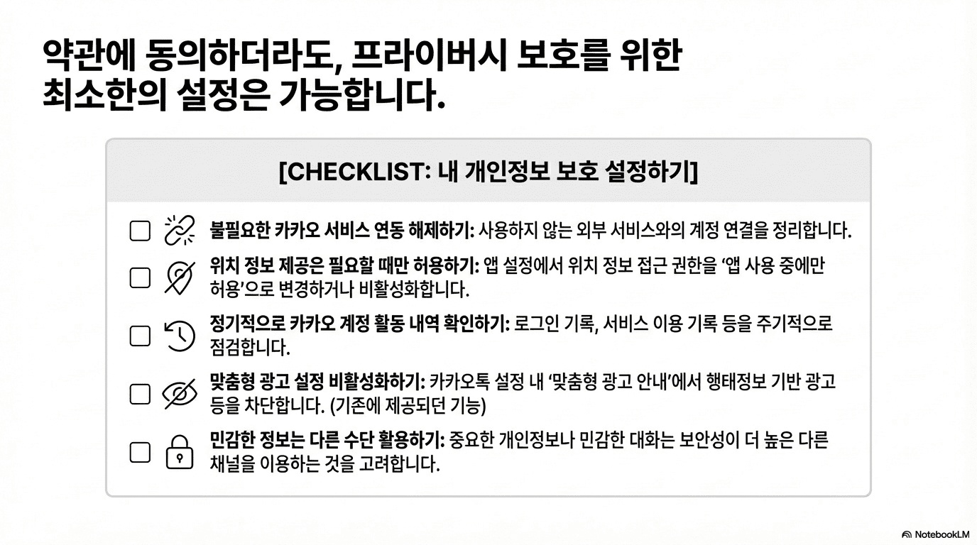 카카오톡 약관 변경 5