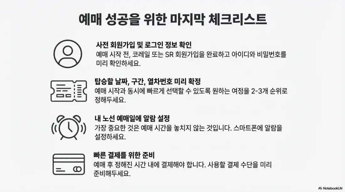 2026 설날 기차표 예매 일정11