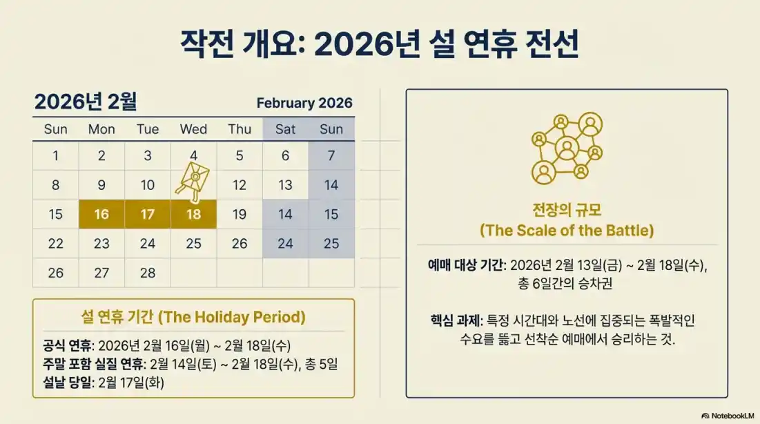 2026 설날 기차표 예매