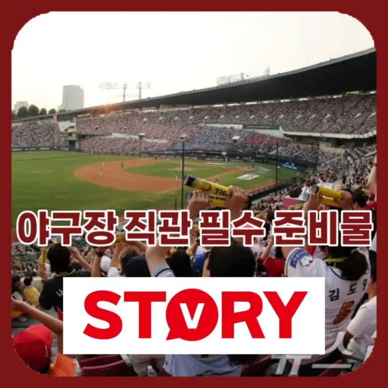 2026 최신! 처음 가는 야구장 직관 필수 준비물 TOP 5 총정리