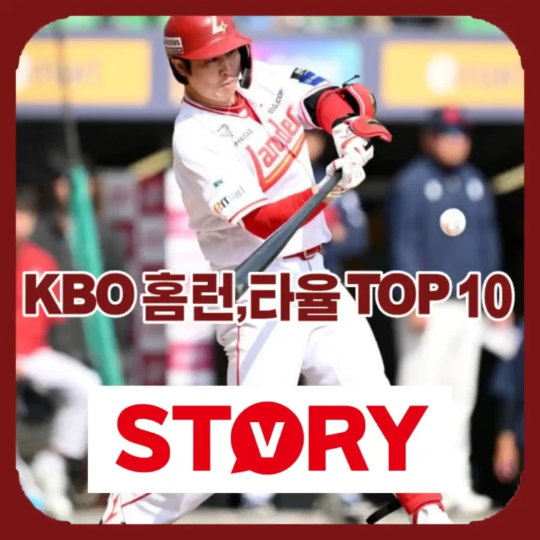 2026 KBO 프로야구 통산 홈런·안타·타율 순위 TOP 10 총정리 (최정 500홈런 달성)