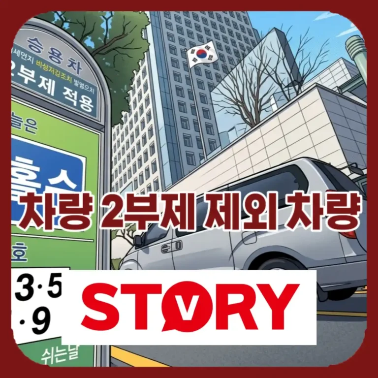 2026년 공공기관 차량 2부제 전면 시행! 하이브리드·경차 제외 차량 여부 총정리