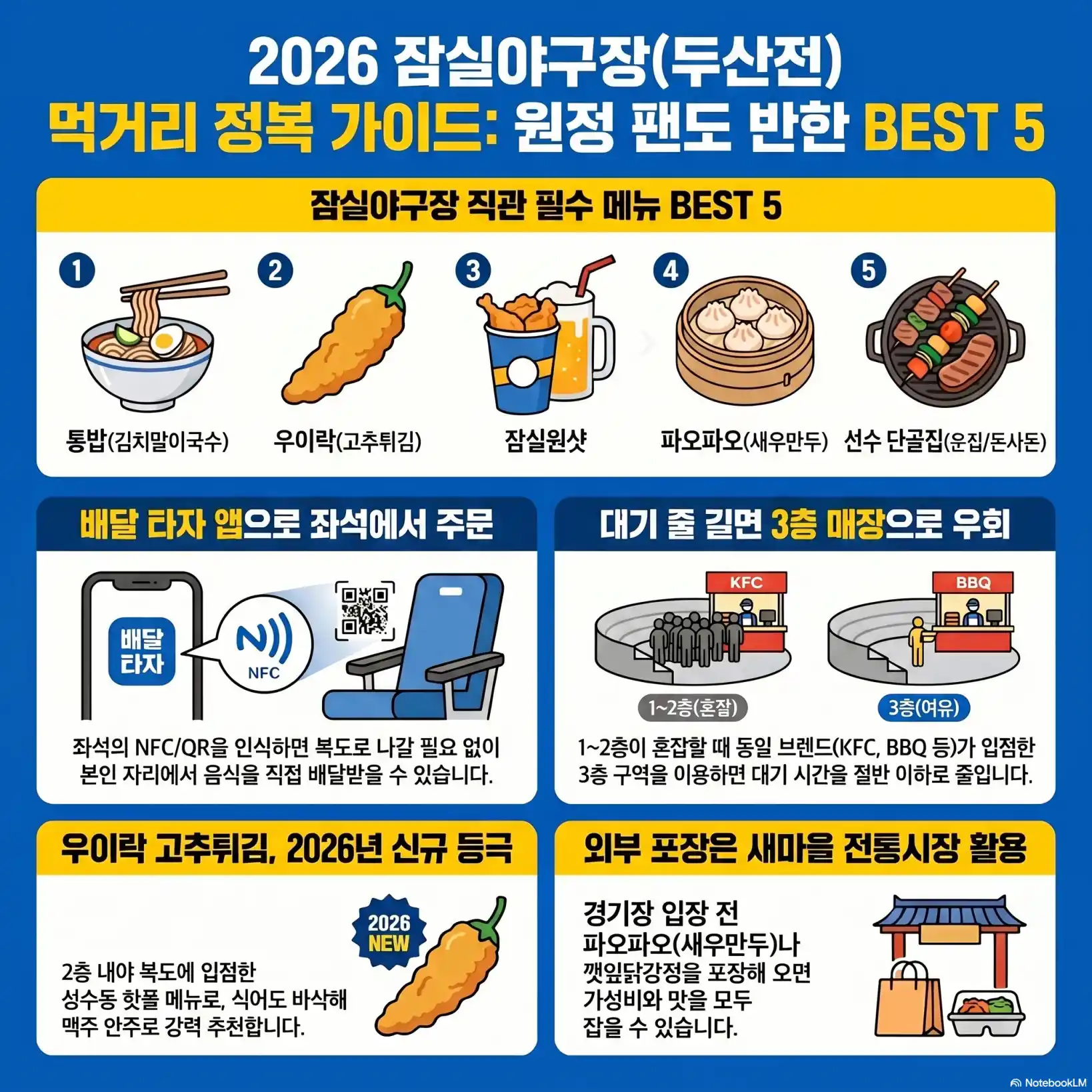 두산 베어스 먹거리 추천 BEST508