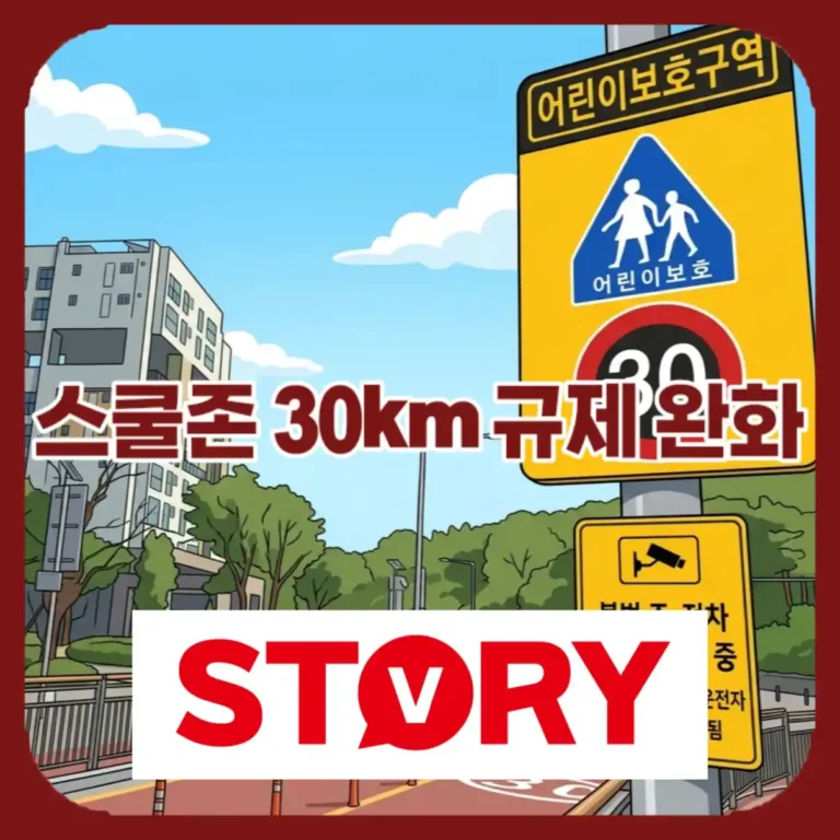 2026년 스쿨존 30km 속도제한 50km 완화? 등,하교만 속도 규제