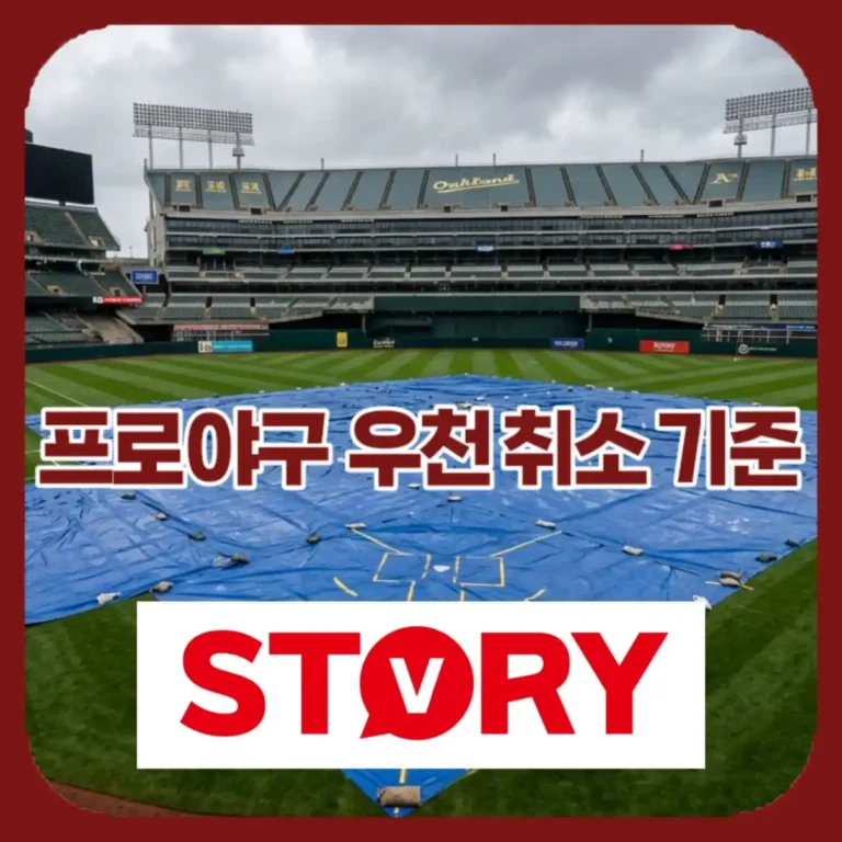 2026 프로야구 우천취소 기준 완벽 정리: 5회 노게임과 티켓 환불 절차