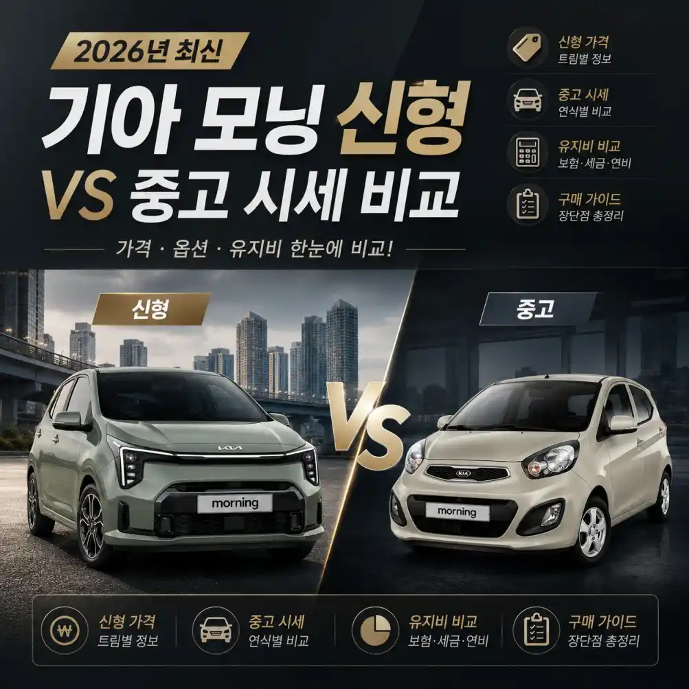 기아 모닝 신형 VS 중고 시세04