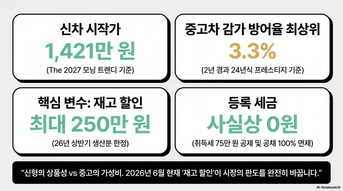 기아 모닝 신형 VS 중고 시세08