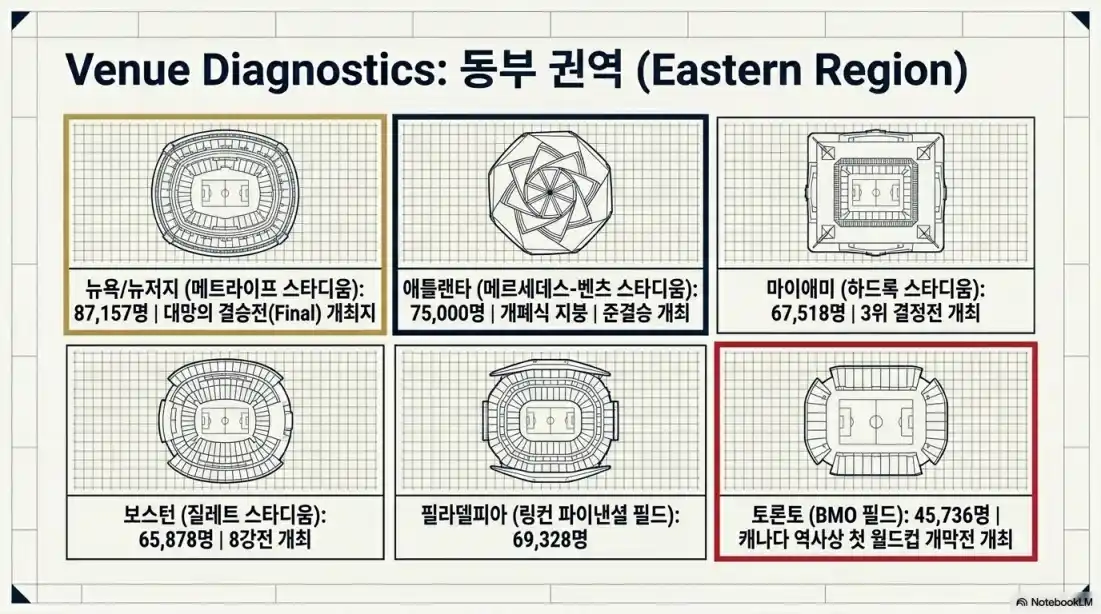 북중미 월드컵 개최지 경기장 명단 및 도시별 시차06