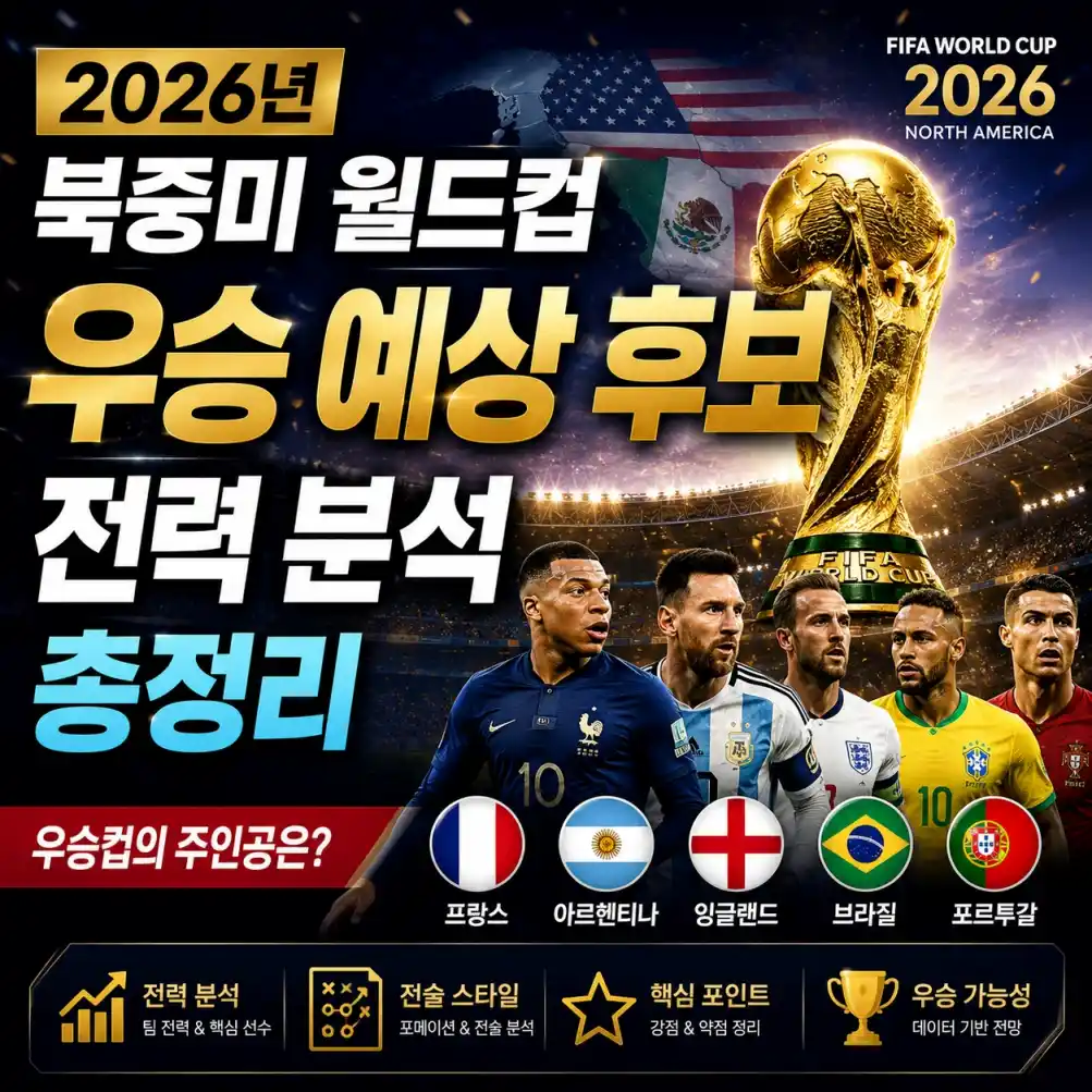 북중미 월드컵 우승 후보 TOP 508