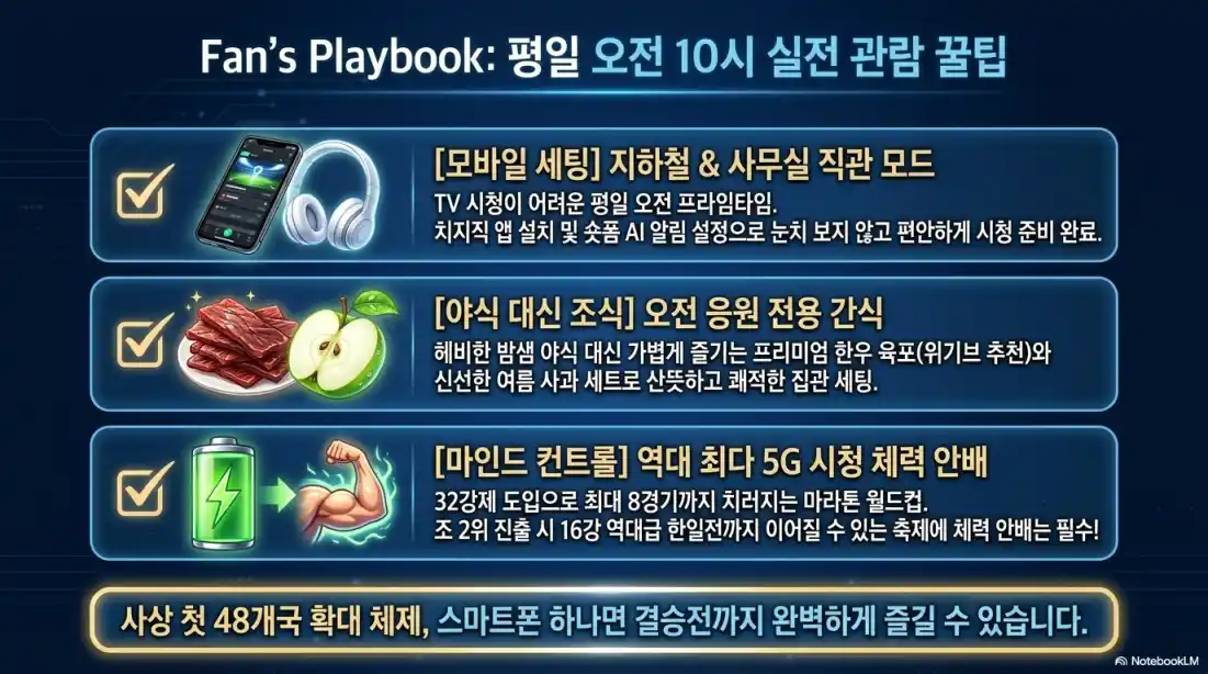 북중미 월드컵 일정 및 한국 경기 시간표10