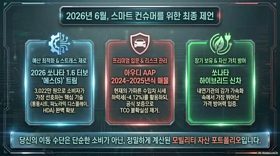 아우디 구형 세단, 쏘나타 가격대07