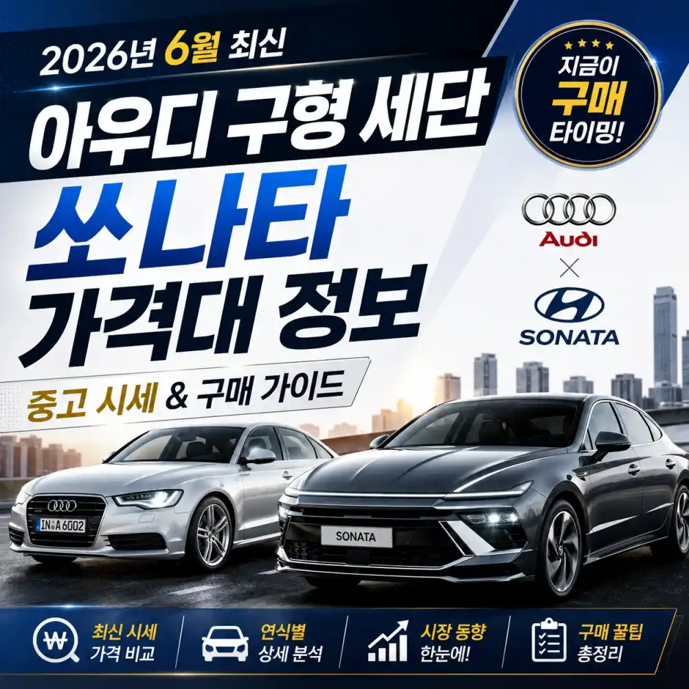 아우디 구형 세단, 쏘나타 가격대03