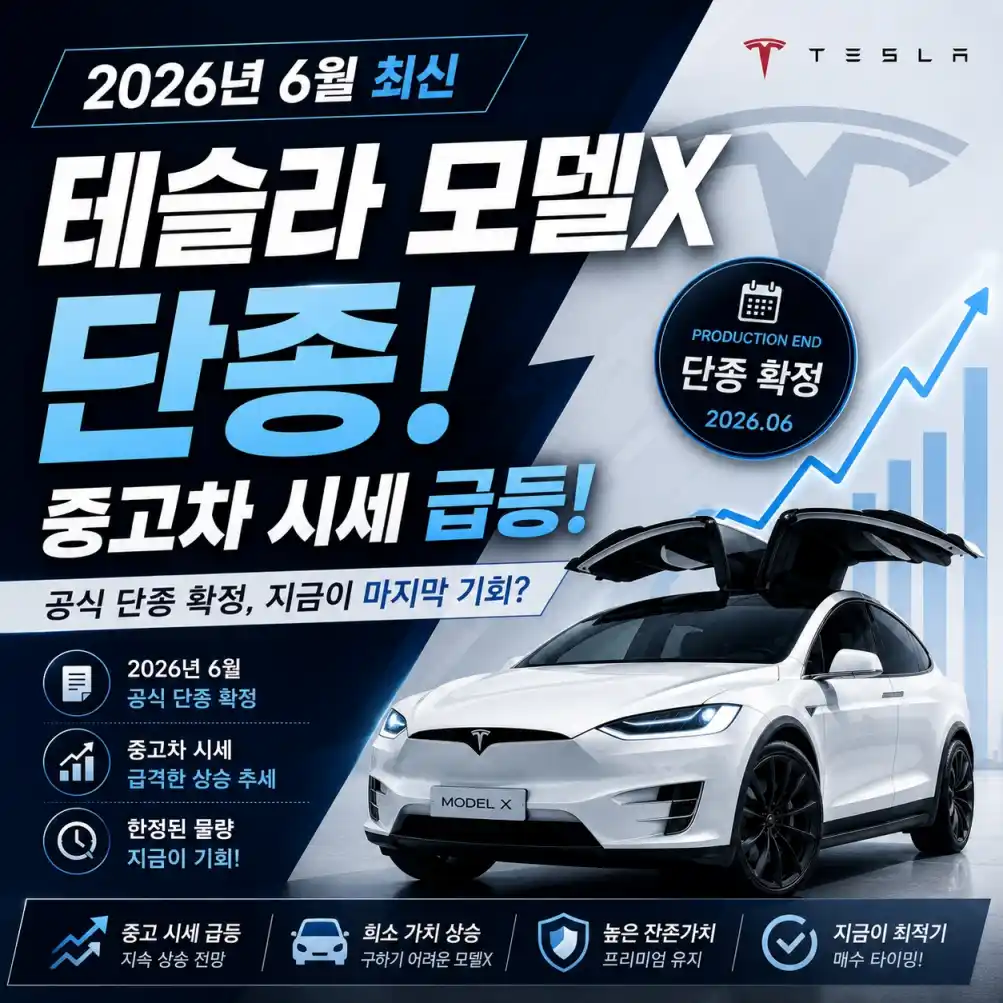테슬라 모델X 단종, 중고차 시세 급등02