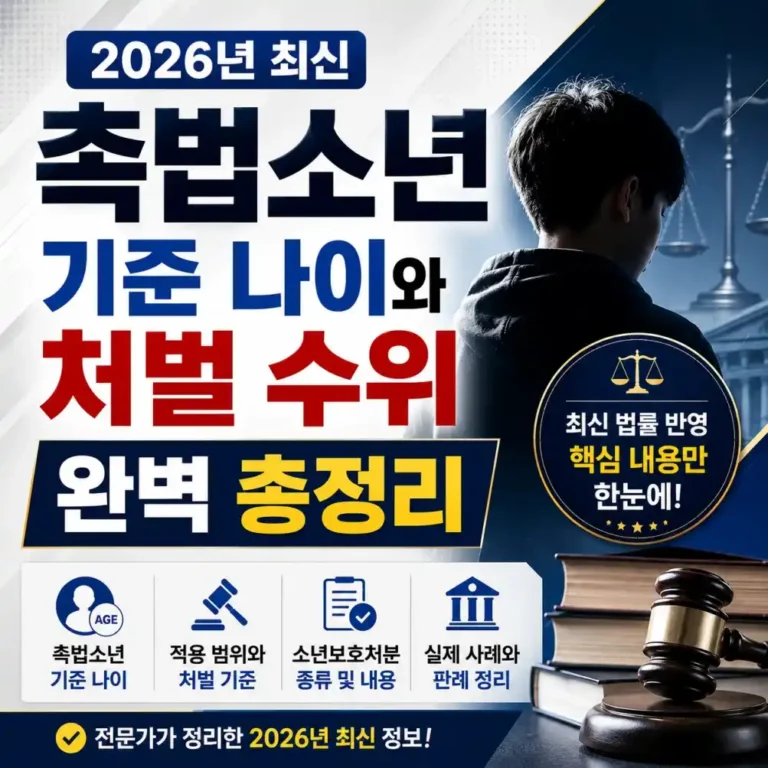 2026년 촉법소년 연령 기준 현행 유지? 처벌 수위, 전과 기록 직접 확인해 본 후기