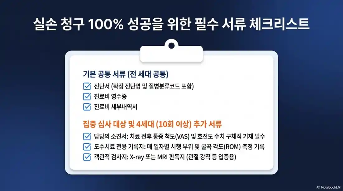 도수치료 실비보험 청구 조건15