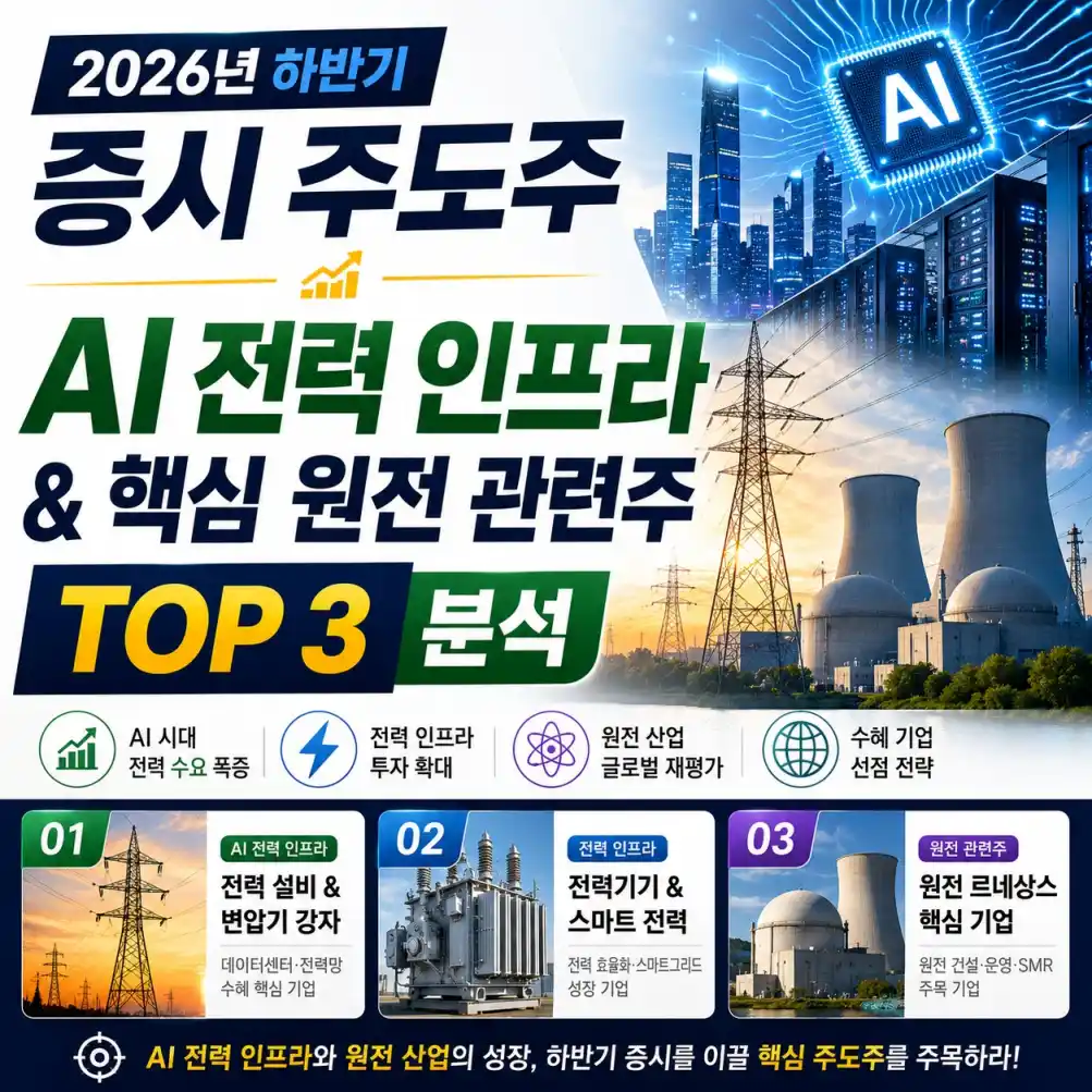 하반기 증시 주도주 및 원전 관련주 TOP 3 분석02