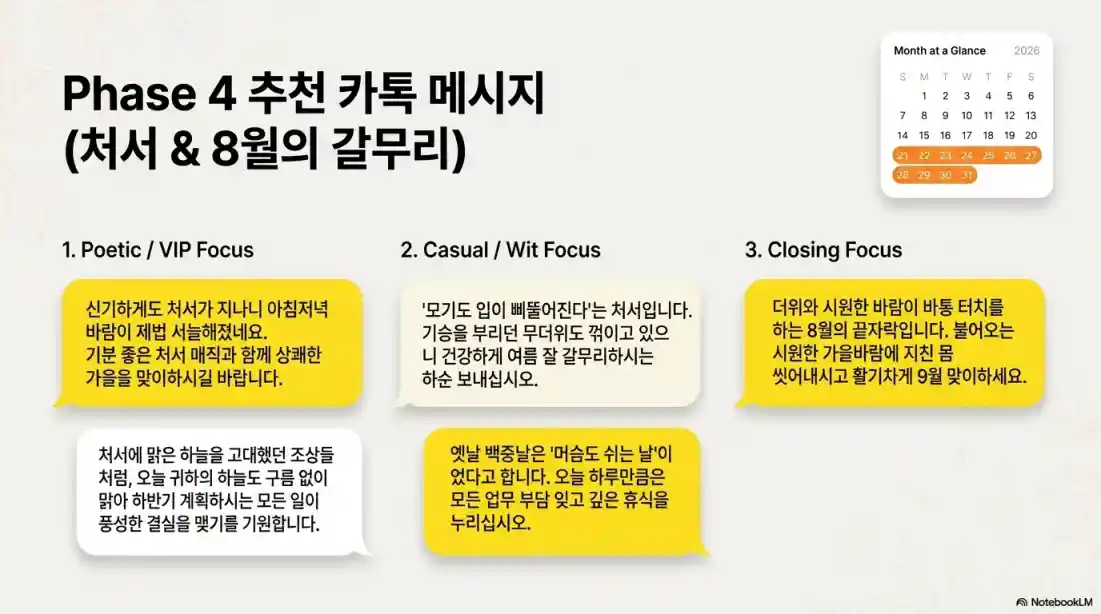 8월 여름 카톡 인사말 40가지 문구 추천08