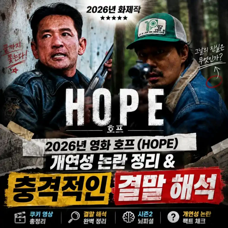 [영화 호프 결말] 출연진, 156분 삭제시킨 나홍진 신작 후기 (쿠키 유무), 소름 돋는 외계인 반전!