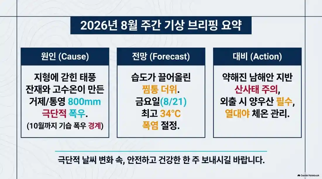 거제 통영 800mm 역대급 폭우 원인 분석11