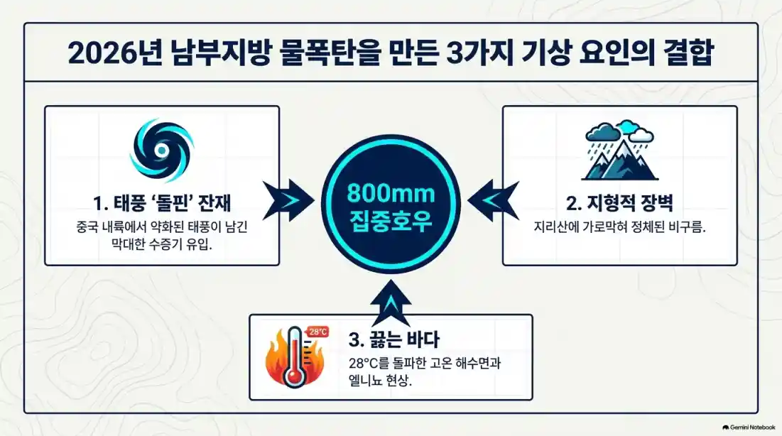 거제 통영 800mm 역대급 폭우 원인 분석11