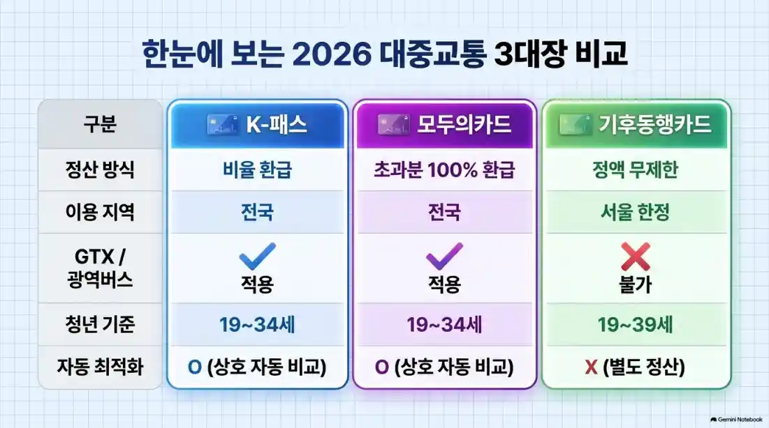 교통비 카드 3대장 완벽 비교! 06