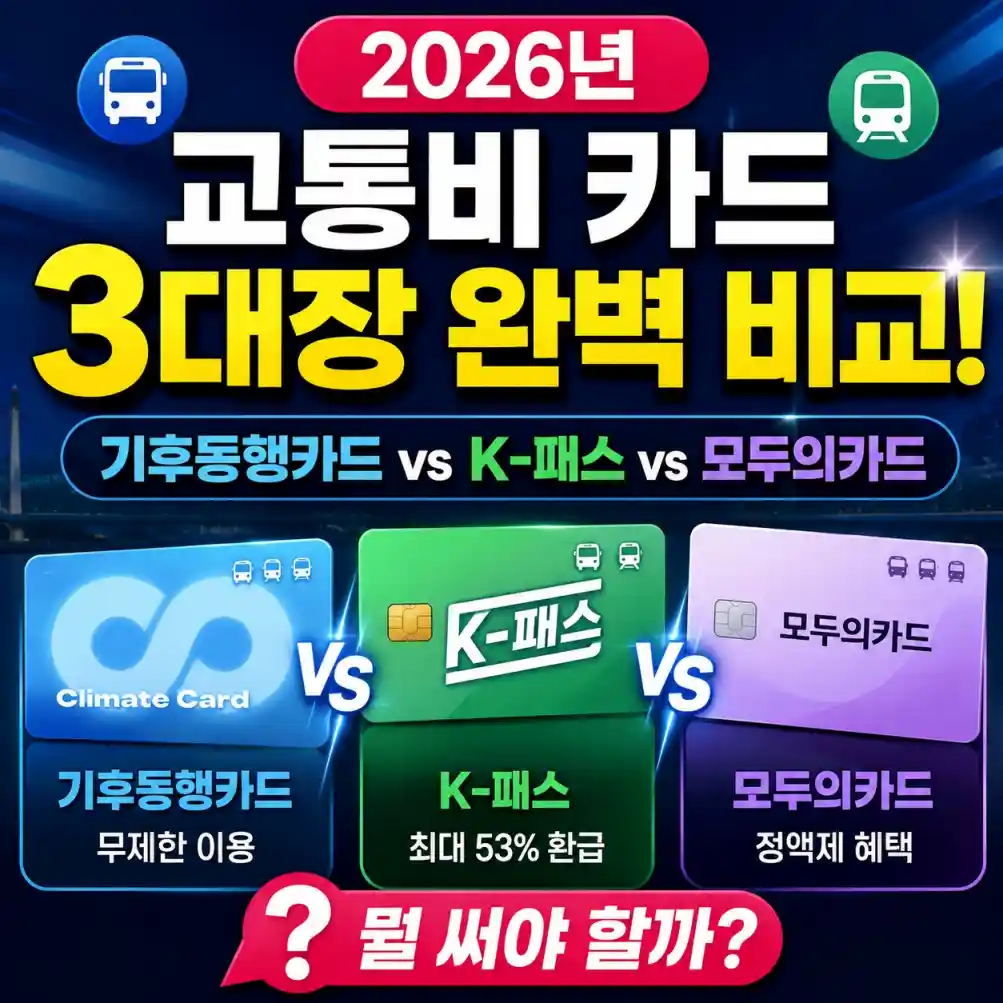 교통비 카드 3대장 완벽 비교! 05