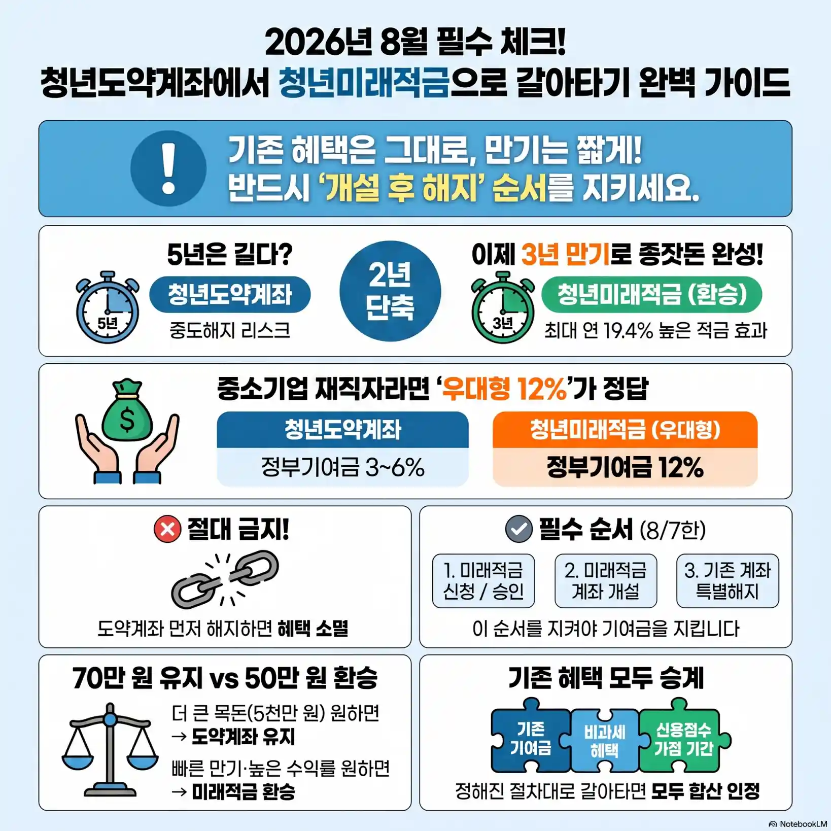 청년미래적금 갈아타기 혜택 비교 10