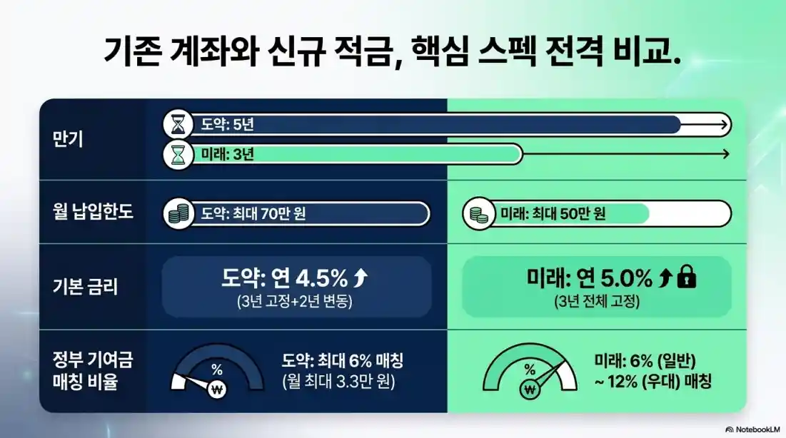 청년미래적금 갈아타기 혜택 비교 10