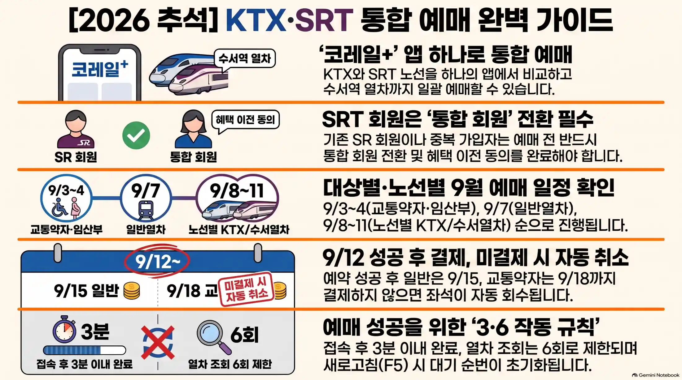추석 명절 기차표 예매 일정 총정리11
