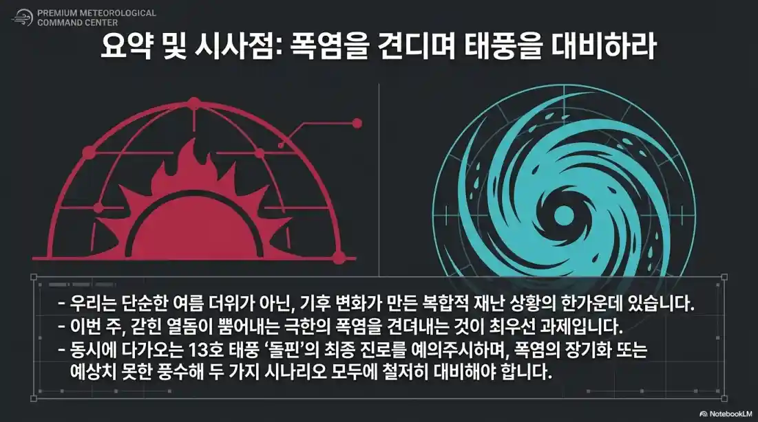 서울 37도 폭염·열대야 언제까지? 13호 태풍 돌핀 예상 경로