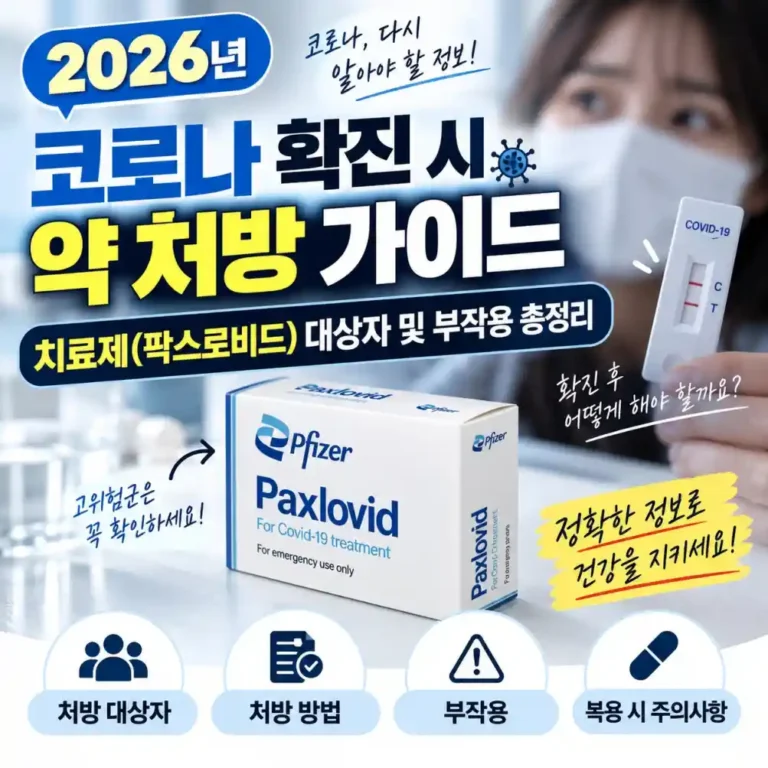 코로나 확진 팍스로비드 대상자 기준과 후기, 부작용 대처법