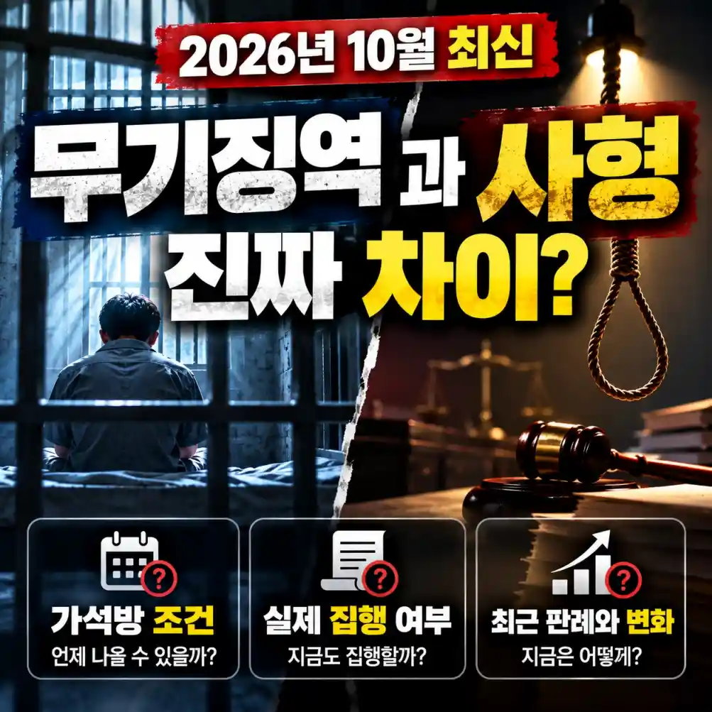 무기징역과 사형 진짜 차이02