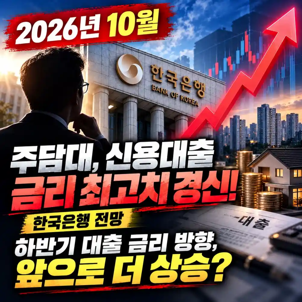 주담대, 신용대출 금리 최고치 경신! 03