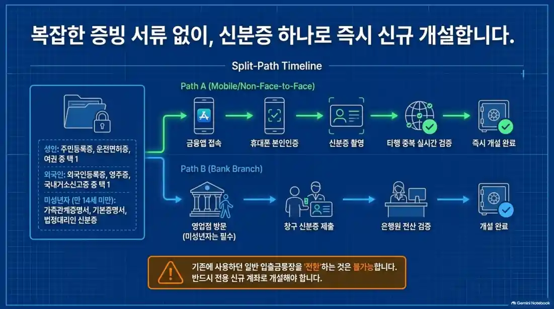 생계비계좌 개설 방법 총정리: 자격 조건